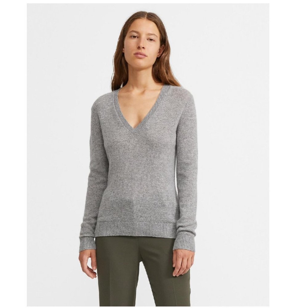 Theory V-neck Cashmere Sweater
